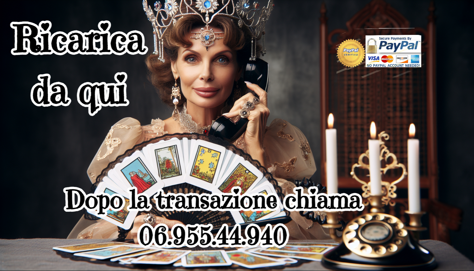 Ricarica con PayPal